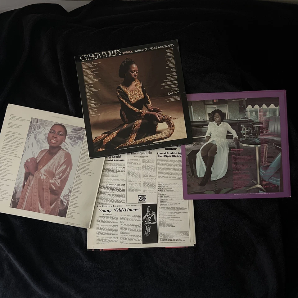 ESTHER PHILLIPS: LOT OF 4 VINYL LPS. Capricorn Live W/Beck From A WhisperVG - Image 2 of 3