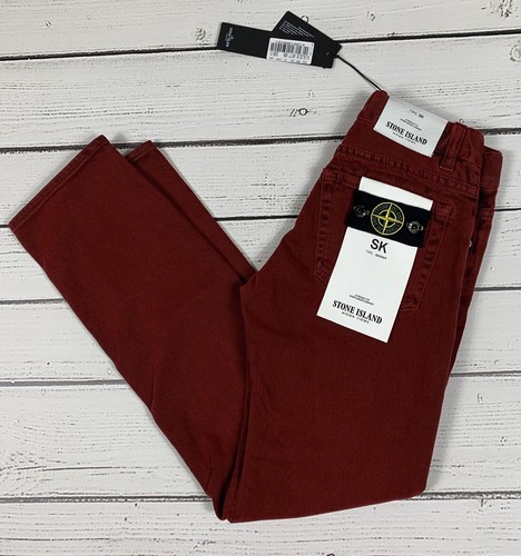 Stone Island Junior Red Skinny Fit Stretch Jeans Age 8 New With Tags. | eBay