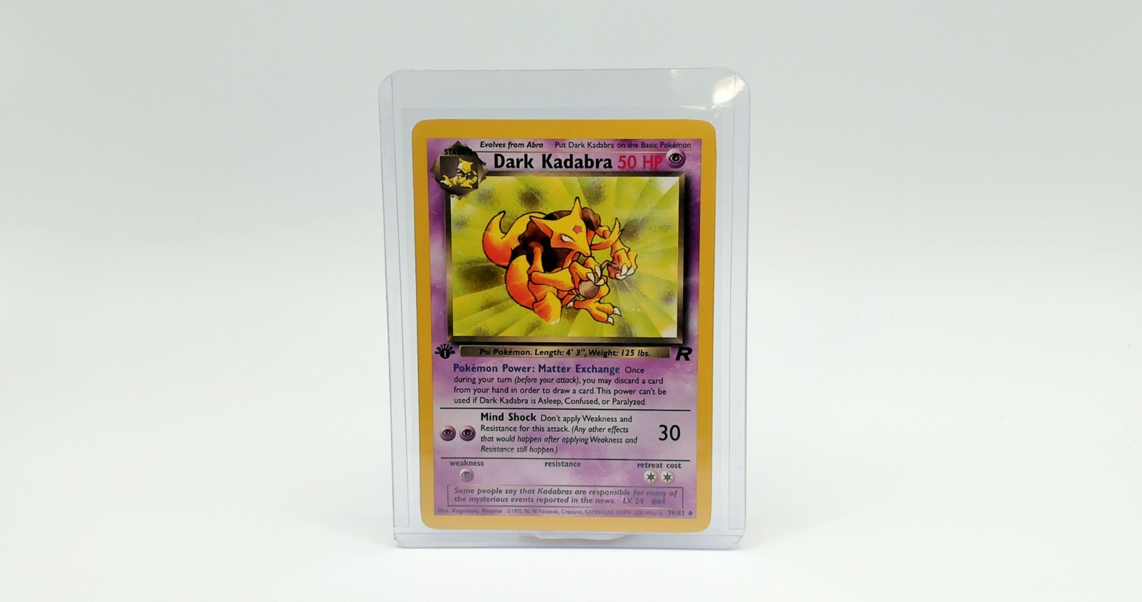 Dark Kadabra 39/82 Team Rocket 1st Edition Regular