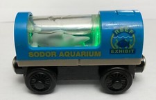 Thomas And Friends Wooden Railway Sodor aquarium light up Shark cargo car