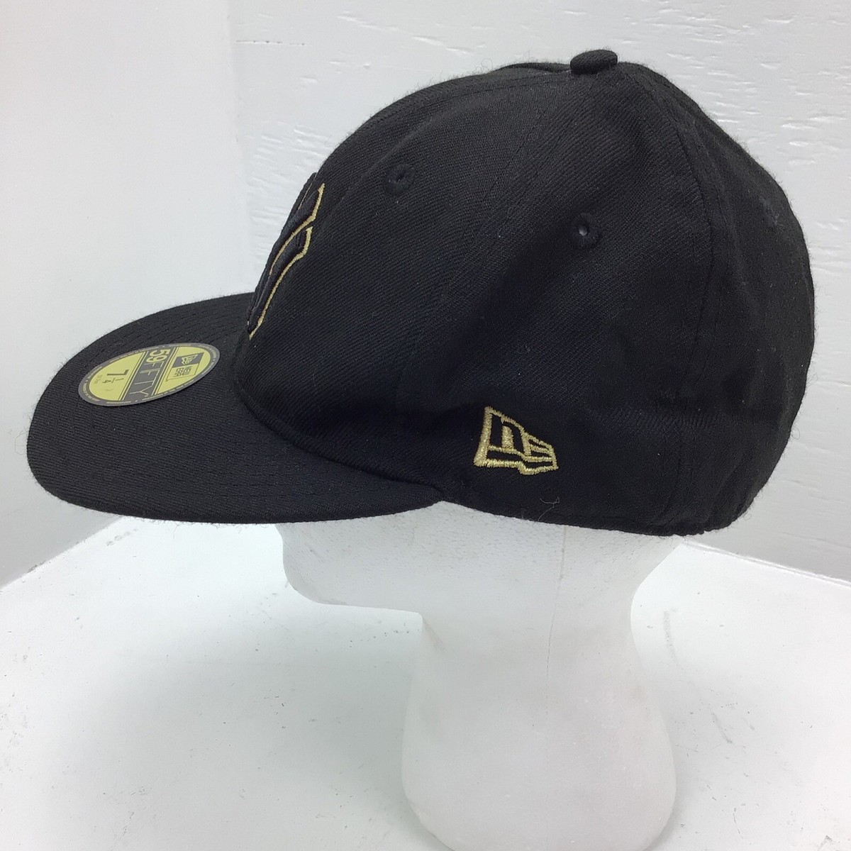 NEW YORK YANKEES NEW ERA 59Fifty FITTED HAT 7 1/8 BLACK RN