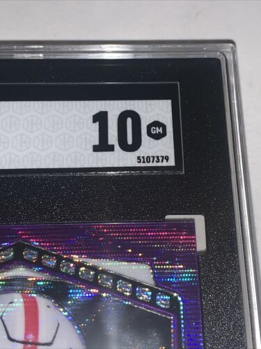 2022 Leaf Draft CJ Stroud RC Metal Portrait Purple Wav P-CJS SGC GM 10 LOW POP 2 - Bild 9 von 13