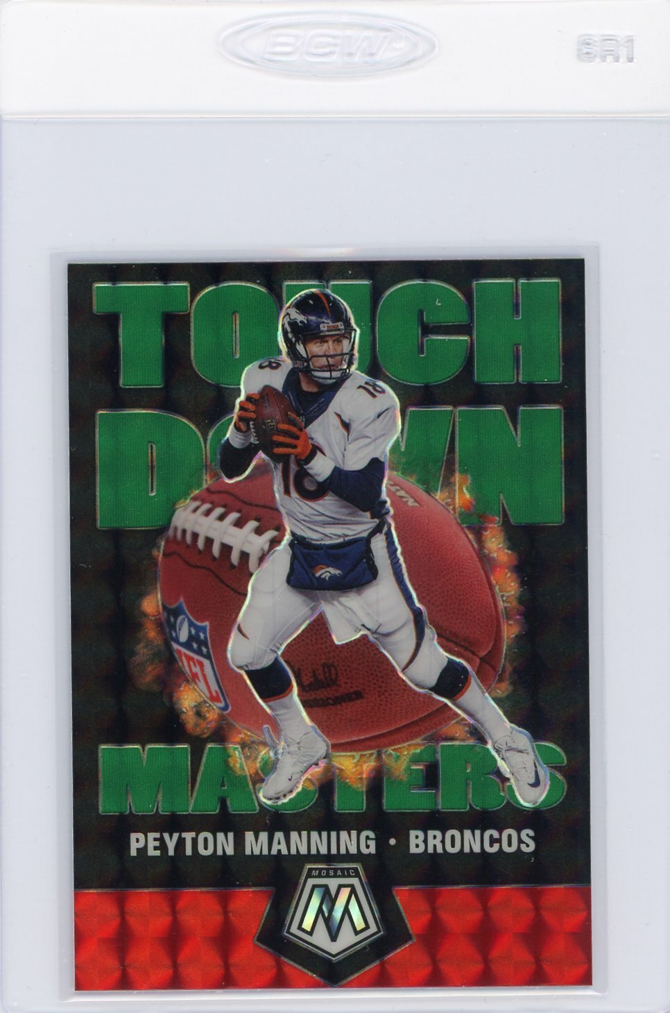 2020 MOSAIC GREEN MOSAIC PRIZMS TOUCHDOWN MASTERS PEYTON MANNING #TM10 BRONCOS