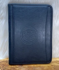 Leed's Leather Legal Pad Portfolio WVU Institute of Technology Black Leather