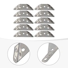 Long Lasting Stainless Steel Support Brackets for Furniture Joints (10pcs)