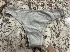 Gap Body Women’s Organic Stretch Cotton Thong NWT Gray Small