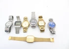 F x7 Vintage Various Gents Quartz Seiko Wristwatches Inc SQ100 Parts Only