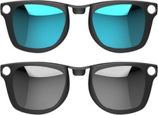 Polarized Clip-On for Ray-Ban Meta Wayfarer Gen 2 - Silver Blue 2 Pcs