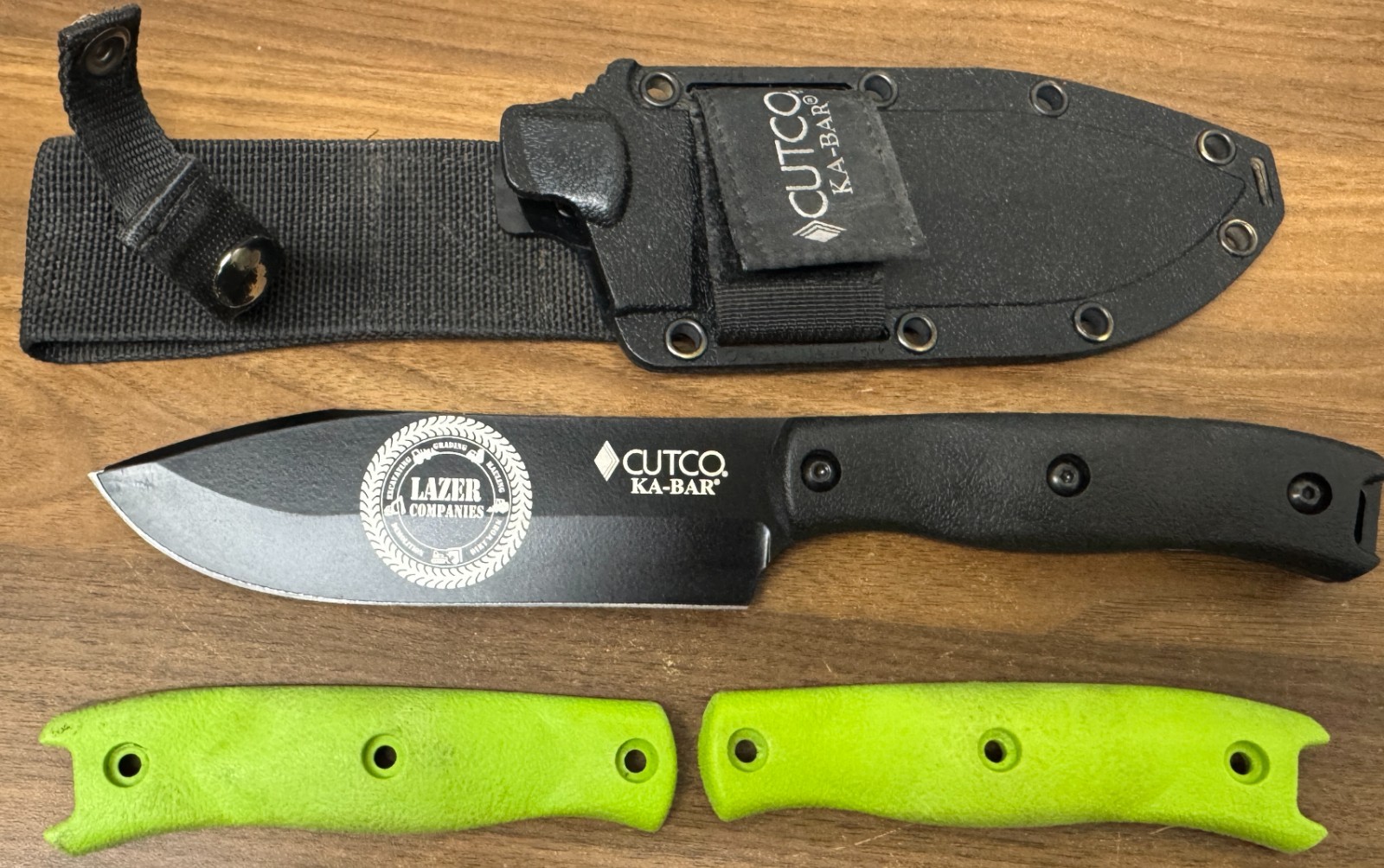 + Green Handles - Engraved