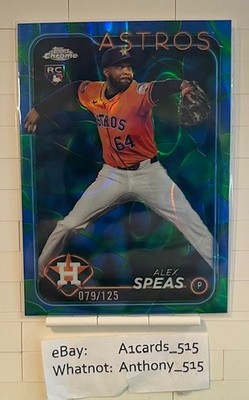 Alex Speas - 2024 Topps Chrome Update - Blue Green Lava Refractor 079/125