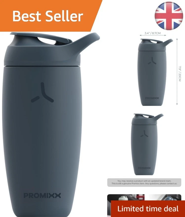 Pursuit Insulated Stainless Steel Shaker Bottle 550ml - Midnight Blue Elegance