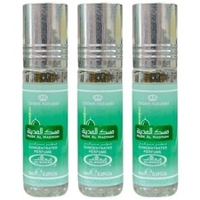 3 Pack Musk Al Madinah Al Rehab Roll On 6mL Each Perfume Oil Concentrated