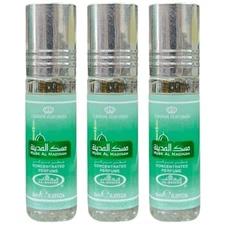 3 Pack Musk Al Madinah Al Rehab Roll On 6mL Each Perfume Oil Concentrated