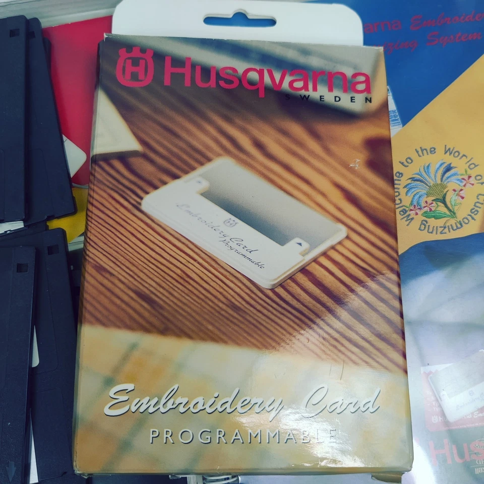 Husqvarna Viking Sewing Machine Embroidery Digitizing System Card Template Read - Image 3 of 4