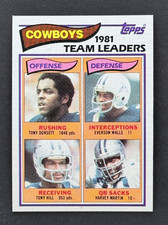 1982 Topps Football #307 Cowboys Leaders Team Checklist (T. Dorsett) - NM-MT