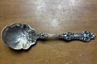 Alvin Gorham Antique Old Orange Blossom Sterling Sugar Serving Spoon 1905 5 7/8"