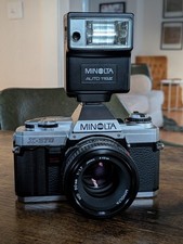  NM Minolta X370 35mm Slr 50mm 1.7 And Flash Tested