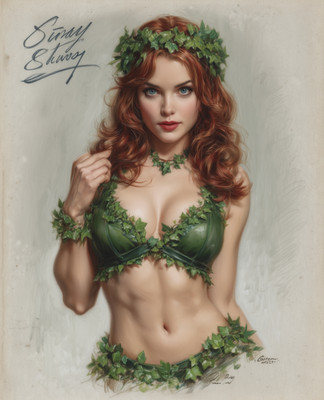 8x10 Poison Ivy Character Art Print - 901541478