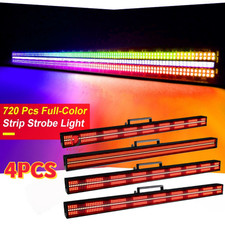 4PCS LED RGB Wall Wash Light Bar DMX Stage DJ Bar Light Strobe Beam Lighting