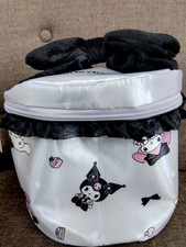 Sanrio Characters Romantic Girly Vanity Case Gray My Melody Kuromi Cinnamon Roll