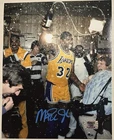 MAGIC JOHNSON Signed AUTO 8x10 Photo Los Angeles Lakers NBA Champions Magic HOLO
