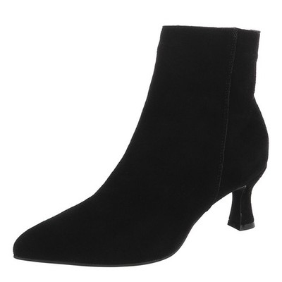Women's ankle boots with zip Ital design 7862 in black