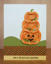 Handmade PUMPKIN SHAKER Fab-boo-lous Halloween card kit of 4