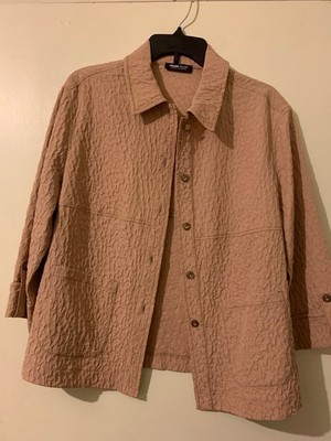 FRANK WALDER 12 Beige top/ jacket Button - Stitch Detail