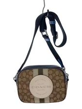 COACH Shoulder Bag Canvas BRW All-Over Print 1912