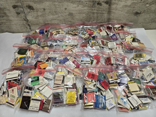 VTG MATCHES MATCHBOOKS LOT OF 200 RANDOM RESTAURANT HOTEL CASINO BAR POLITICS