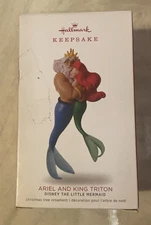 Hallmark Keepsake Ariel And King Triton Disney The Little Mermaid Ornament