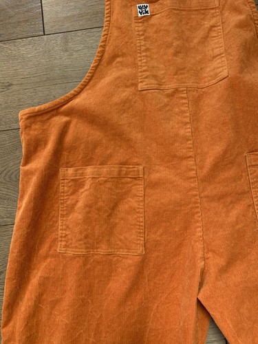 Lucy & Yak Original Corduroy Dungarees 22R Organic Fabric Maple Excellent - Picture 2 of 8
