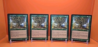     (4) 1996 MAGIC THE GATHERING ROOTS OF LIFE MIRAGE UNPLAYED    