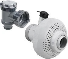 Pool Plunger Valve with 1 inch width x 1 length x 0.5 height, Gray 