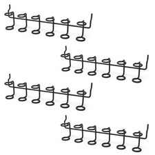 Pegboard Screwdriver Holder 4pc, Black Heavy Duty Peg Board Tool Hangers, Sta...