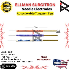 Ellman Surgitron 7cm Needle Electrodes 3Pcs Cautery Needles Tungsten Tips New CE