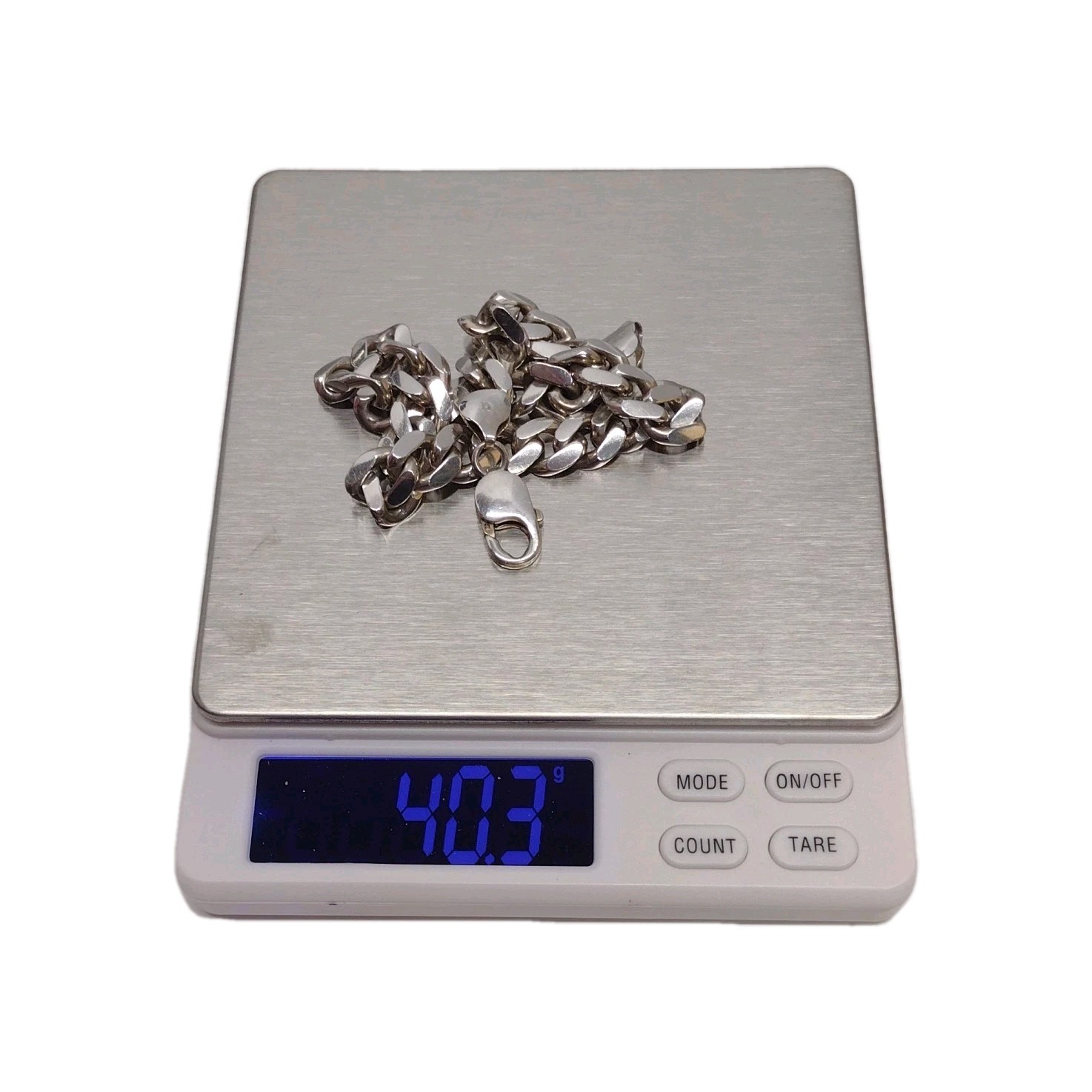 Heavy Solid Sterling Silver Necklace Bracelet & R… - image 9