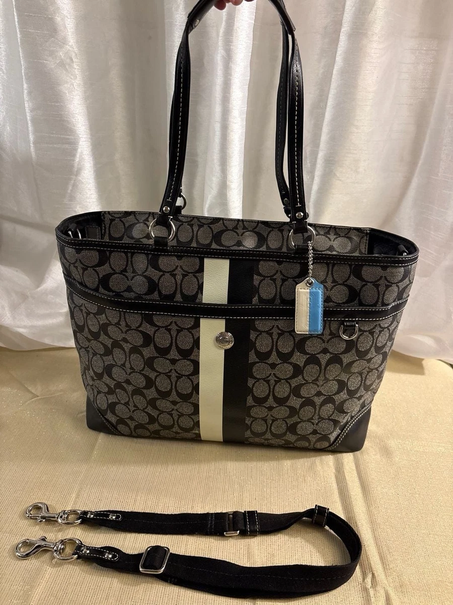 バッグ COACH tote bag heritage signeture PVC Coach Chelsea Heritage Stripe for sale | eBay