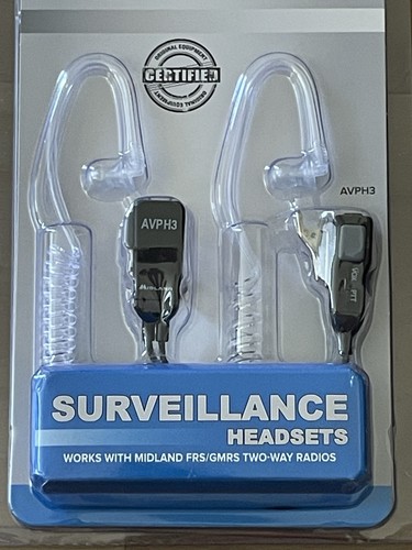 Midland AVPH3 White In-Ear Only Headsets - Picture 2 of 3