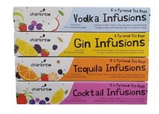 6 x Premium Infusion Tea Pyramids - Cocktail, Gin, Vodka & Tequila by Charbrew