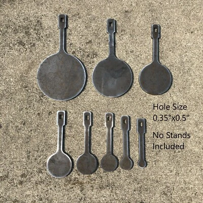 HDSTEELTARGETS AR500 1/4" Know Your Limits Target Set 1"-6" Targets (No Stand included)