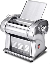【Super Sale】110V Commercial Electric Dough Roller Sheeter, Stainless Stainless