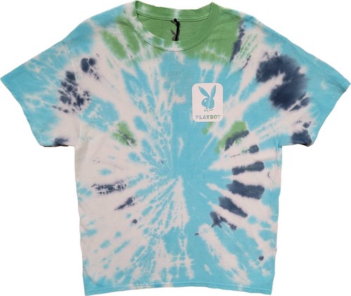 New Men's Playboy Green Tie Dye Logo 