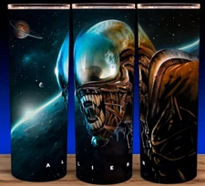 Alien Horror Sci-Fi Xenomorph in Space Cup Mug Tumbler 20oz