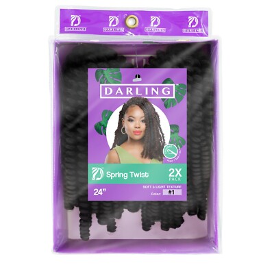 Darling Spring Twist 24'' 2Ct  Soft & Light Texture