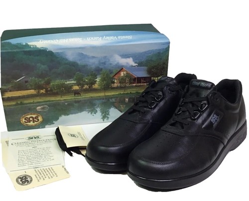 SAS Men's Shoes Time Out Black Many Sizes And Widths Brand New In