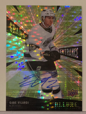 2020-21 Upper Deck Allure Grand Entrance Green AUTO #GE-3 Gabe Vilardi RC 