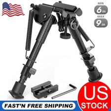Hunting 6"-9" Sling Stud Bipod Spring Return Picatinny Rail Adapter Carbon Fiber