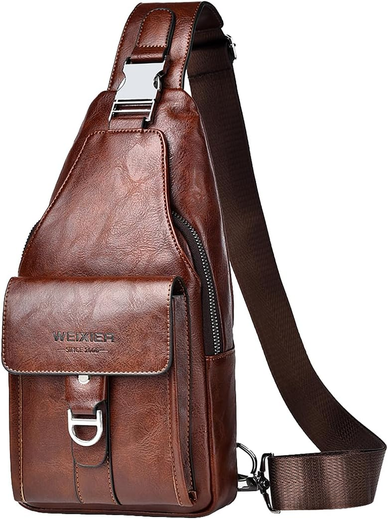 Tracolla Zaino Monospalla Cuoio Borsello Uomo Tracolla Zaino