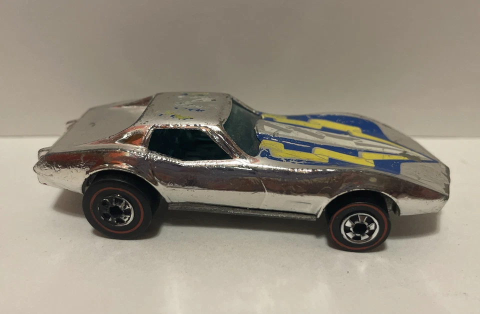 HOTWHEELS REDLINE CORVETTE STINGRAY from 1976 SUPER CHROMES SIX PACK GOOD COND. - Image 2 of 4
